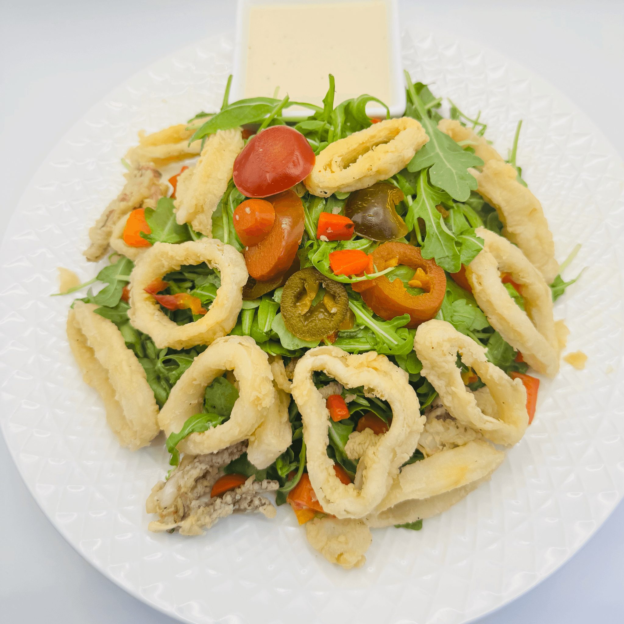 Calamari & Arugula Salad.