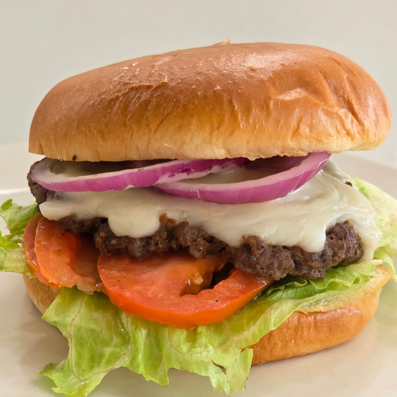 Smoky Brisket Burger Sandwich.