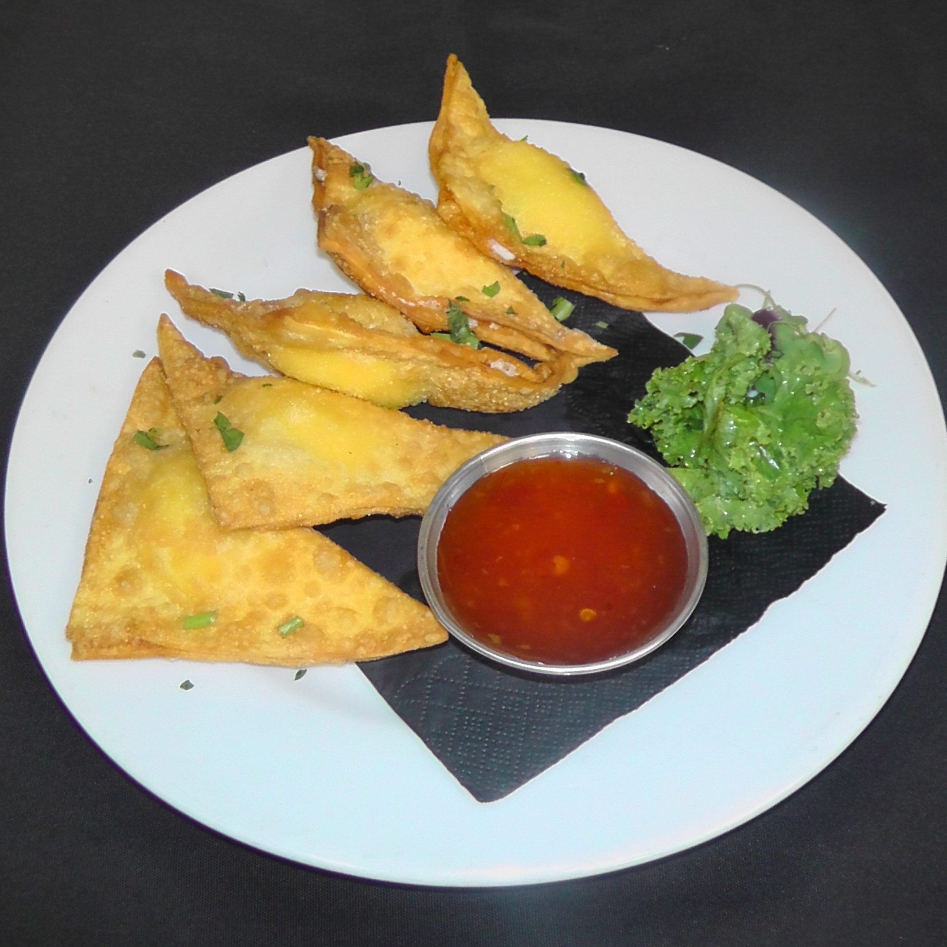 Cream Cheese Crab Rangoons.