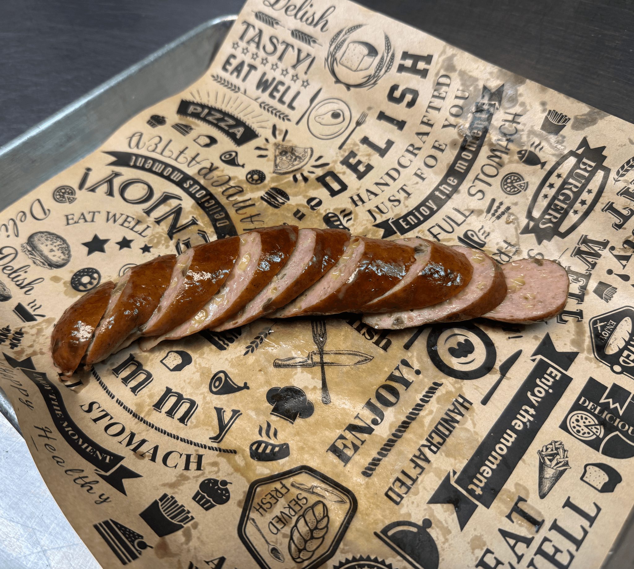 Smoked Jalapeño Cheddar Links Platter.