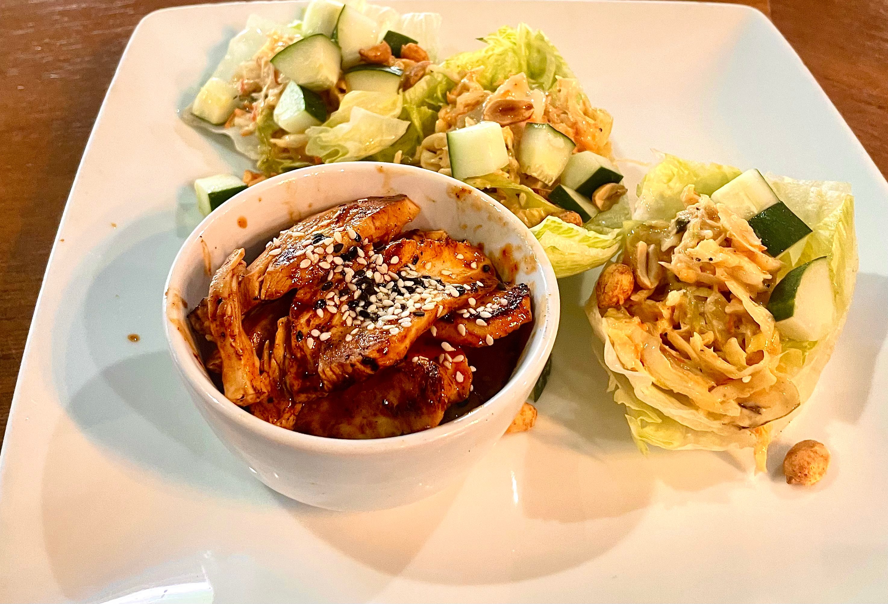 Korean Style Lettuce Wraps.