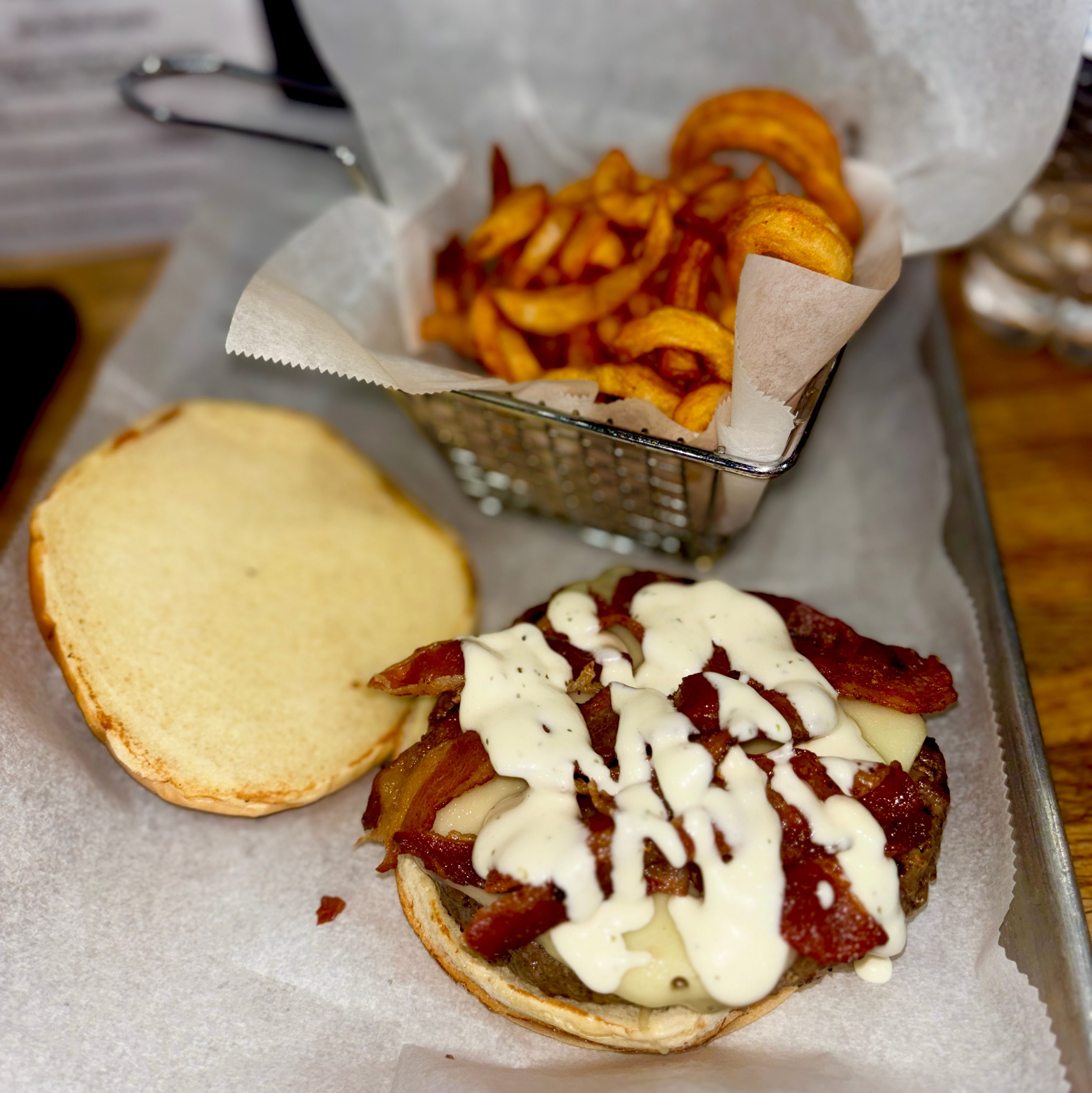 Bacon Ranch Cheese Burger.