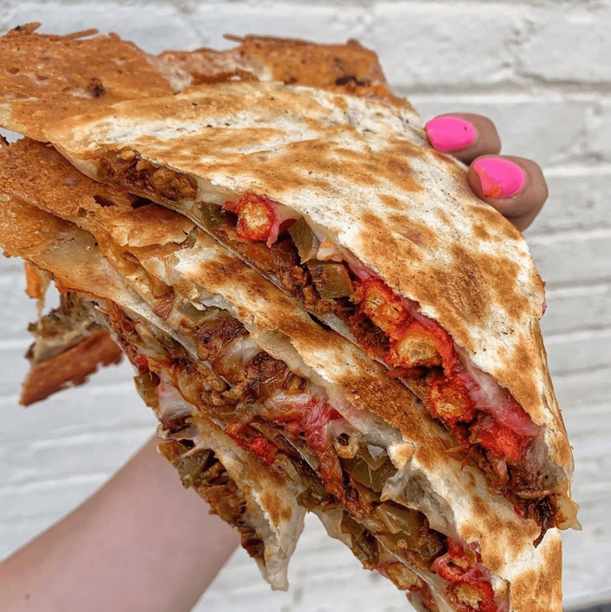 Flaming Hot Cheetos Quesadilla.