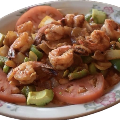 (L) Camarones Mexicanos.