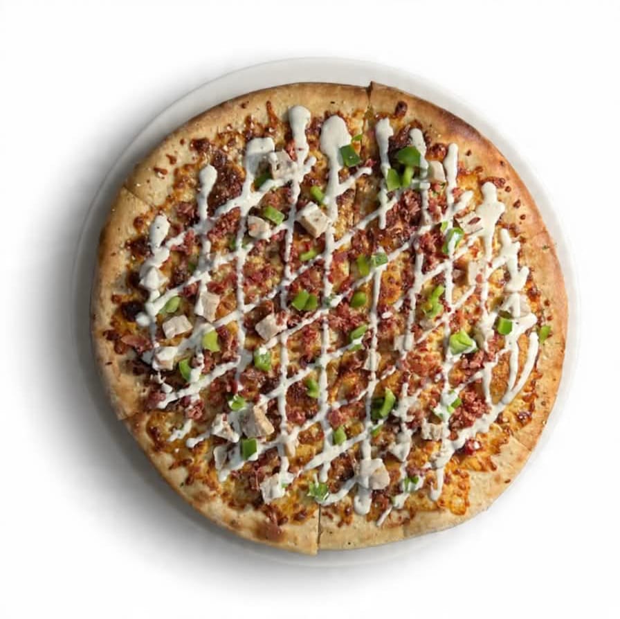 Chicken Bacon Ranch Pizza.