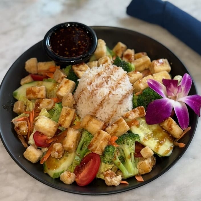 Crispy Tofu Salad.