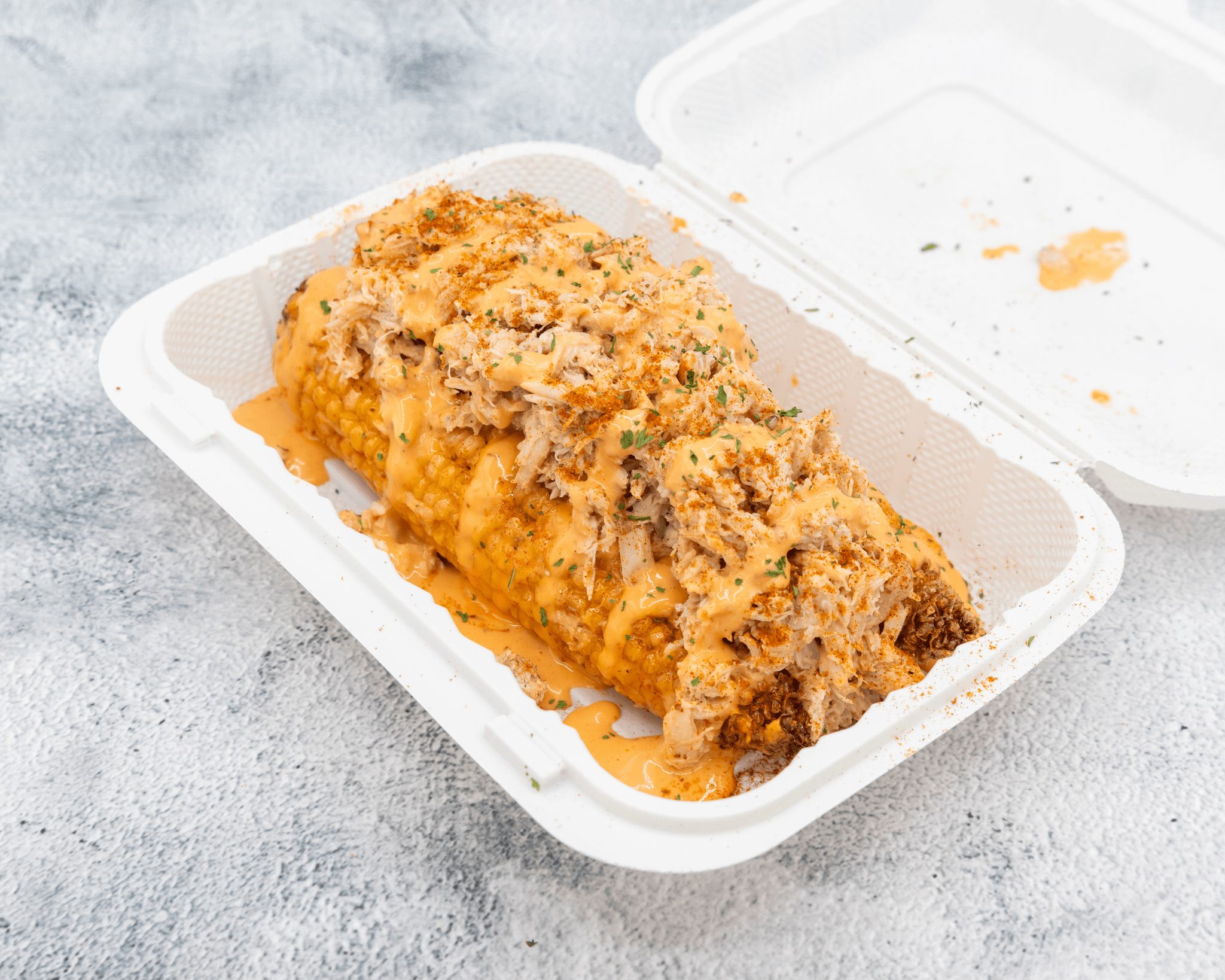  Loaded Crabmeat Deep-Fried Corn.