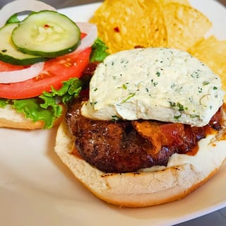 B-B-Blue Bacon Burger