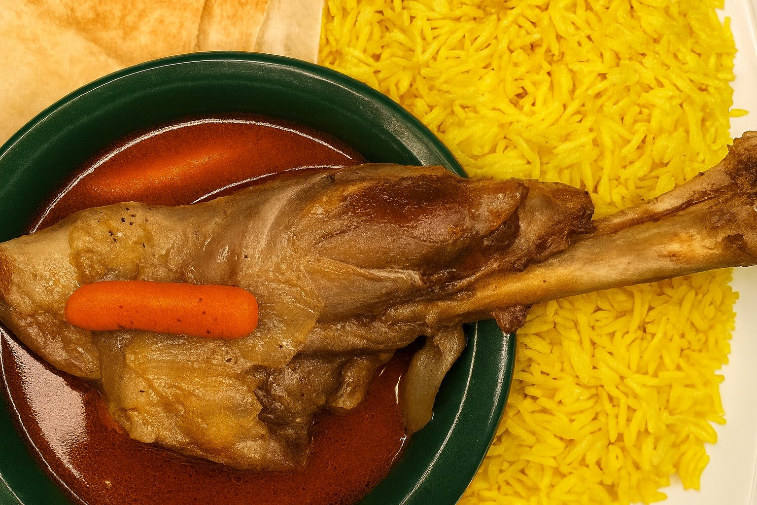 Lamb Shank Plate.
