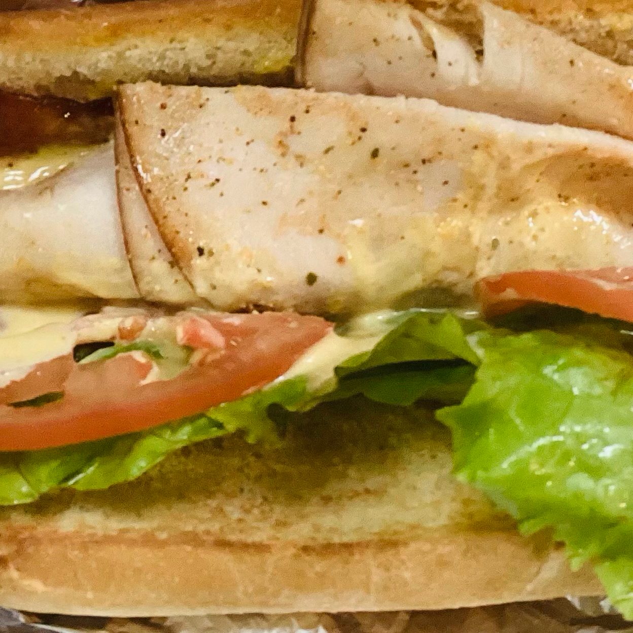 Turkey BLT Sandwich.