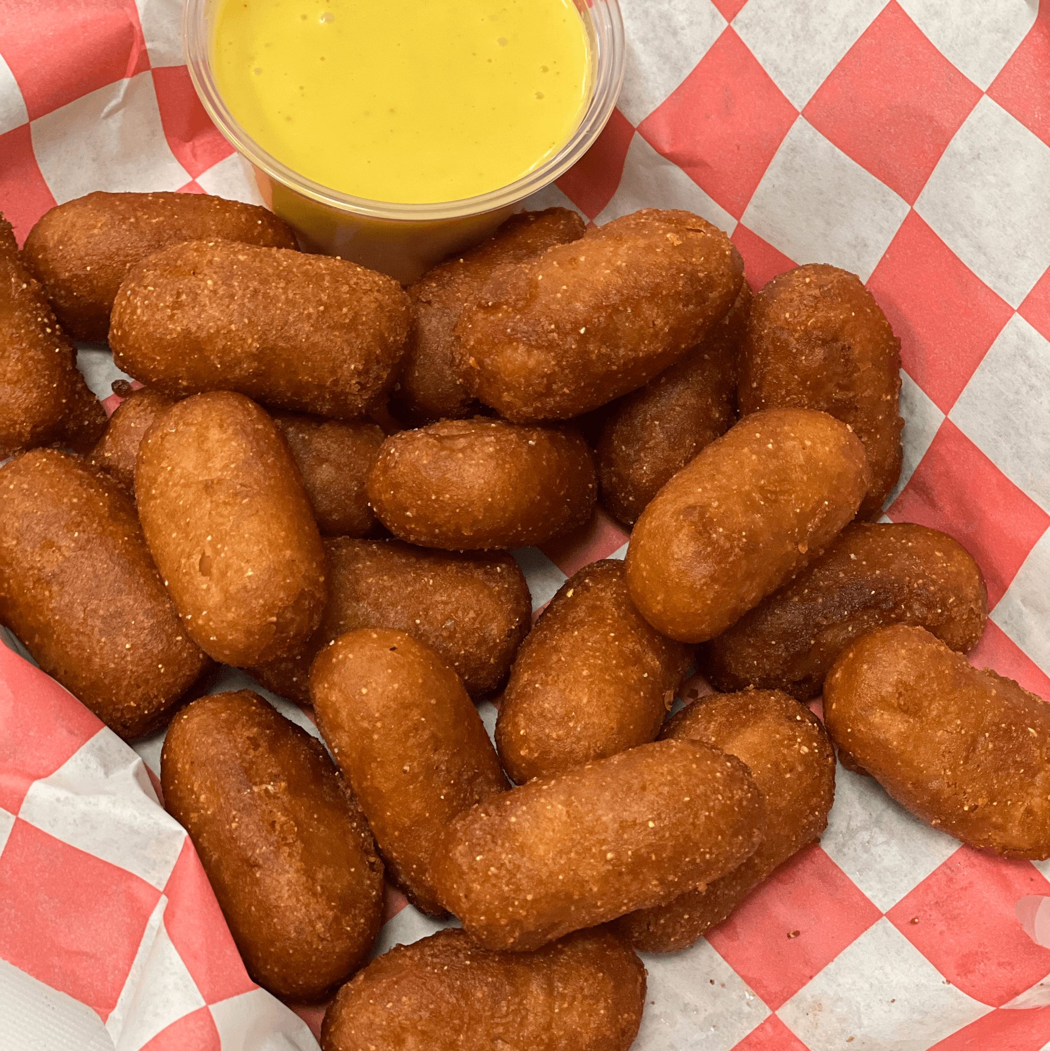 10 Mini Corn Dogs.