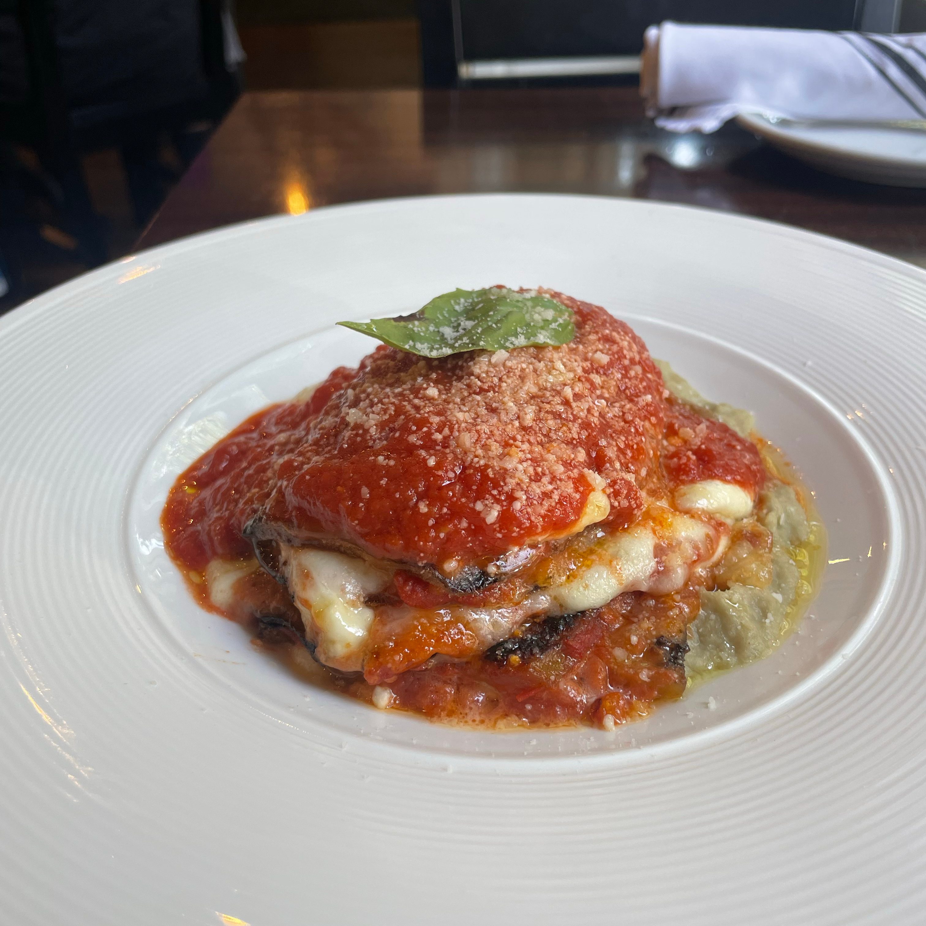 Parmigiana Eggplant.