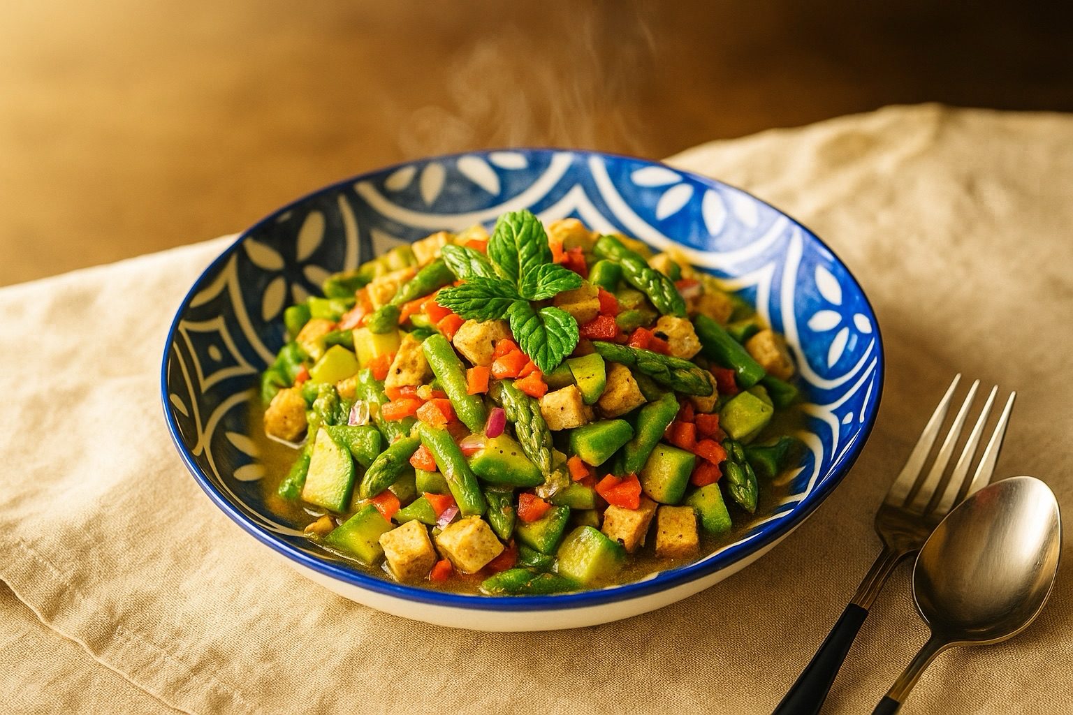 Gf - asparagus & avocado salad.