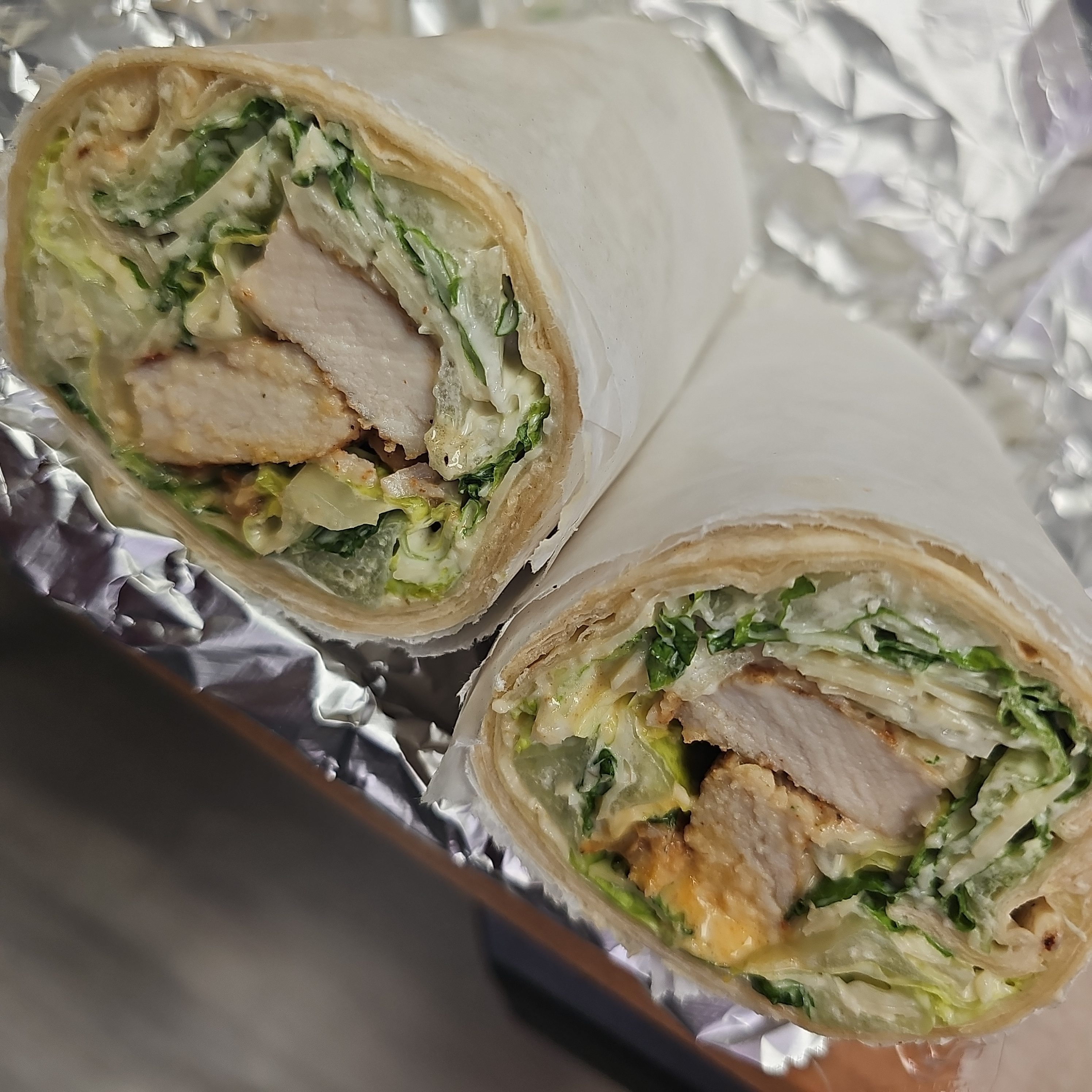 Chicken Ceasar Wrap.
