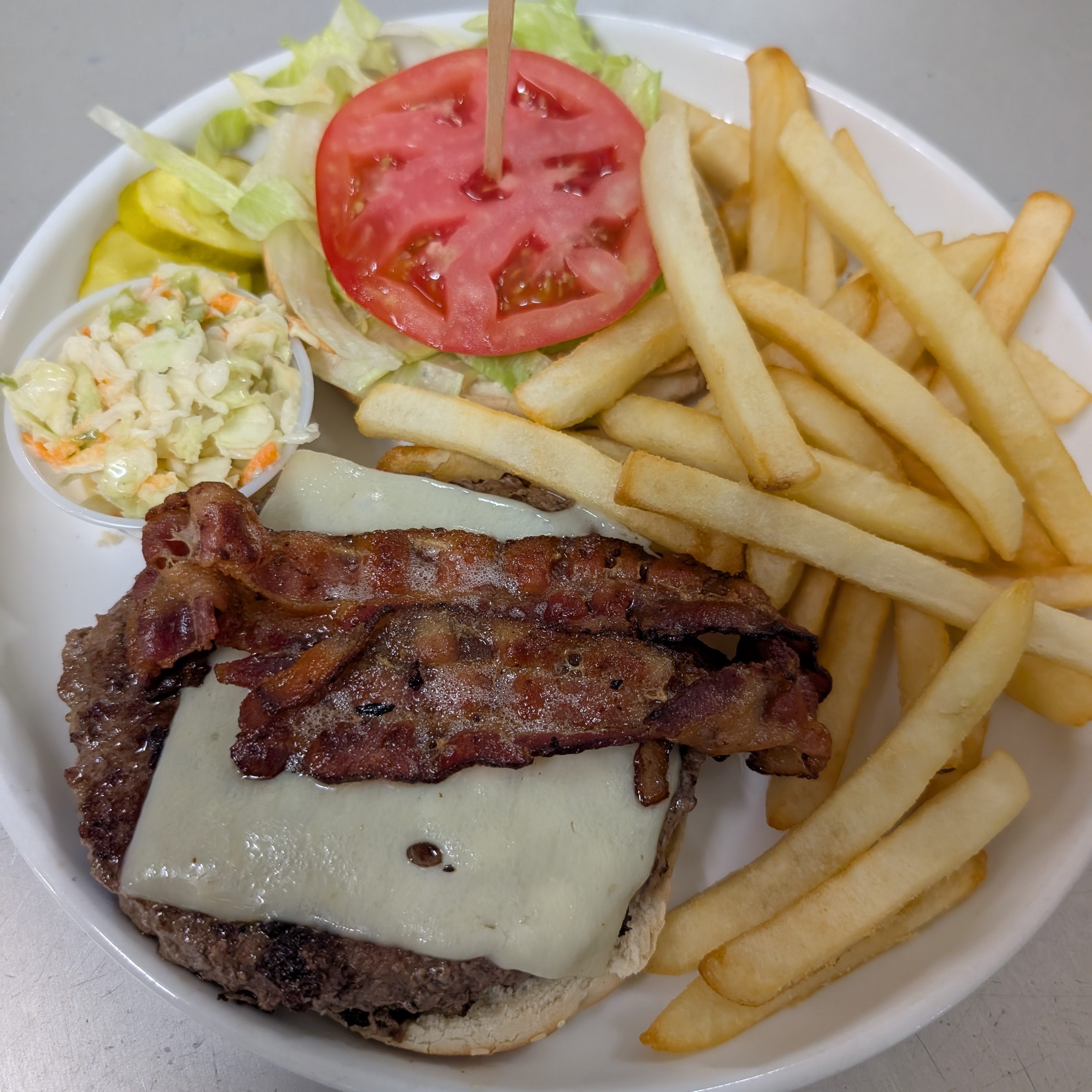 Swiss or Cheddar or Provolone Cheese Burger (Half Pound).