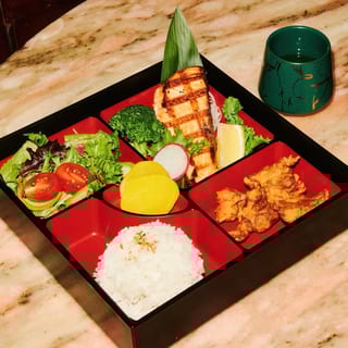 Salmon Teriyaki Bento Box Lunch Special