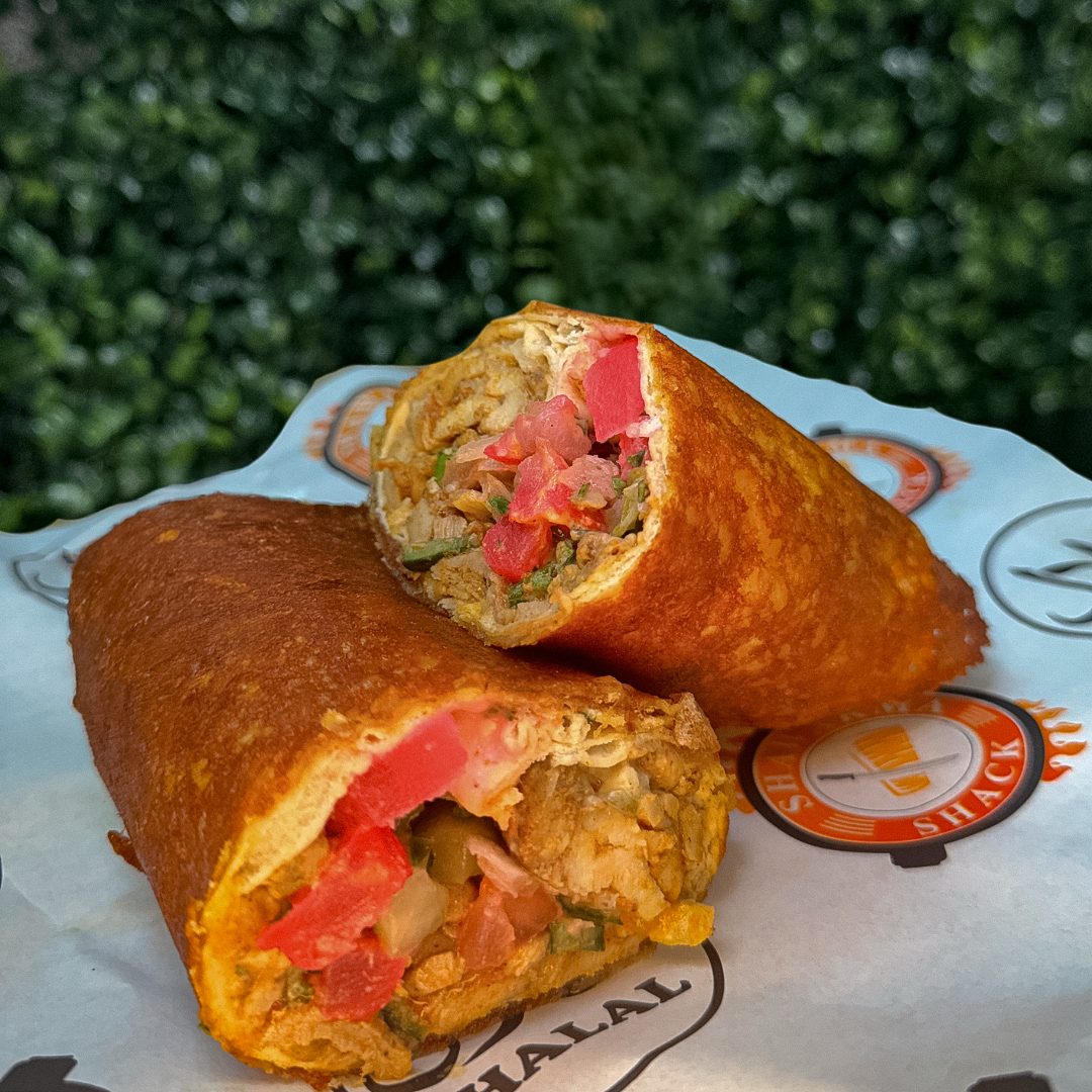 Chicken Shawarma Cheese Wrap.