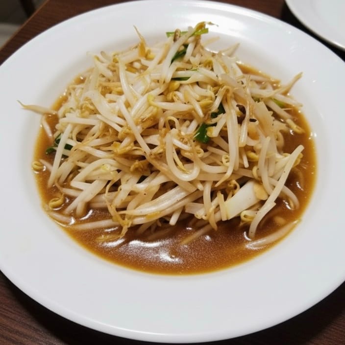 Stir Fried Garlic with Bean Sprouts..