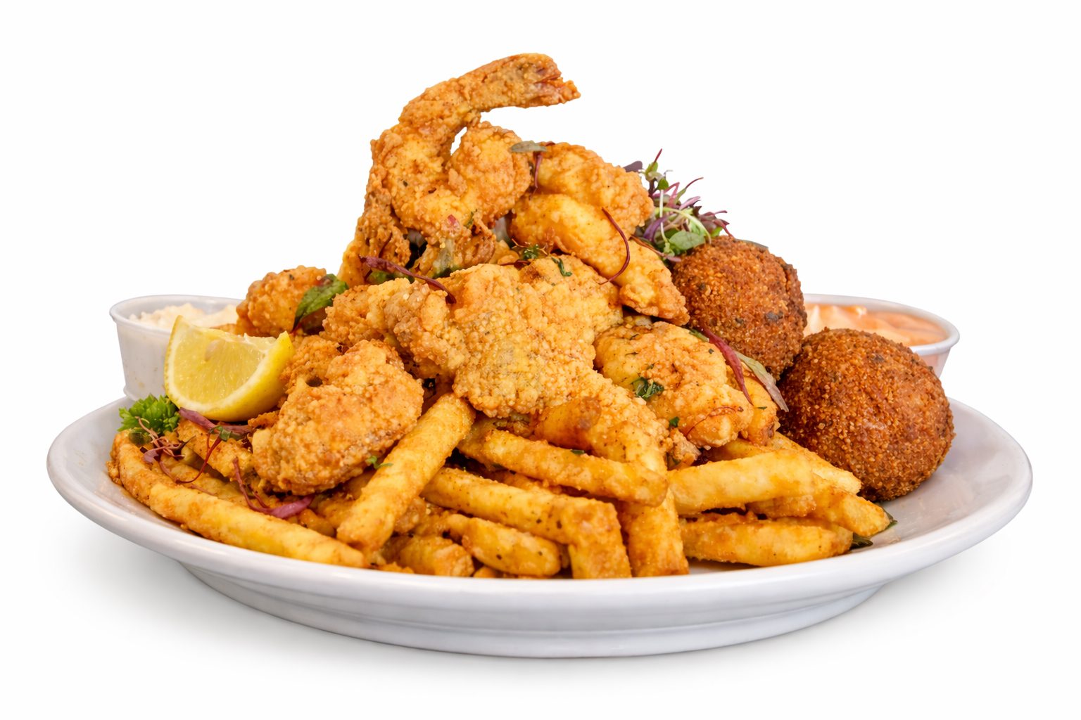 Le Panier De Southern Fried Fish & Shrimp.