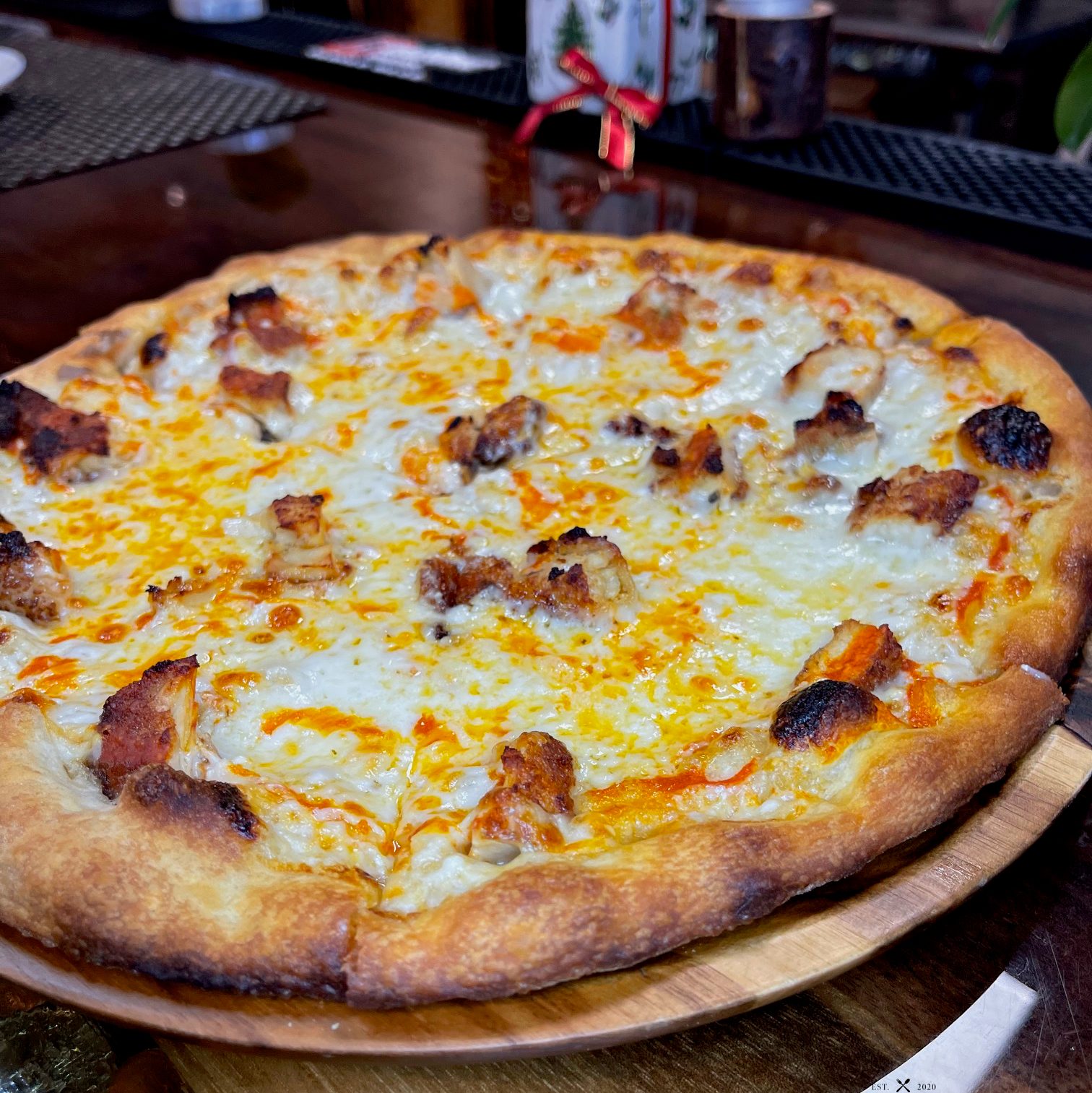 Buffalo Chicken Pizza.