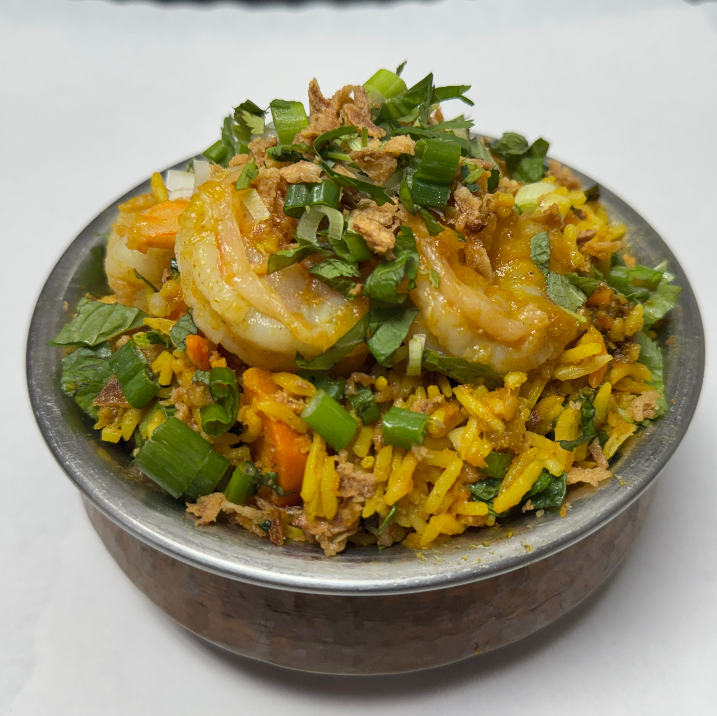Shrimp Biryani.