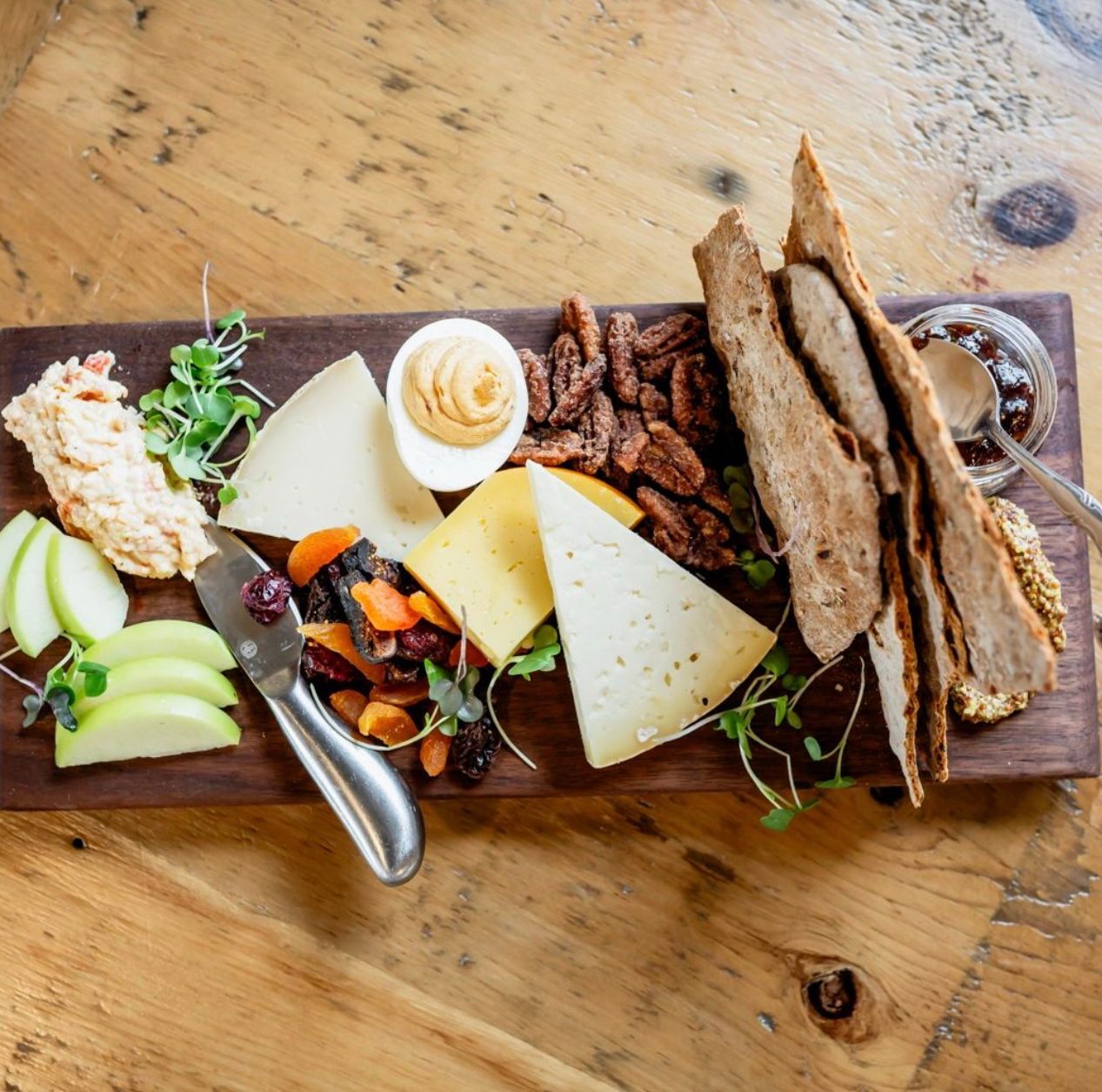 Artisanal Cheese & Smoked Ham Board.