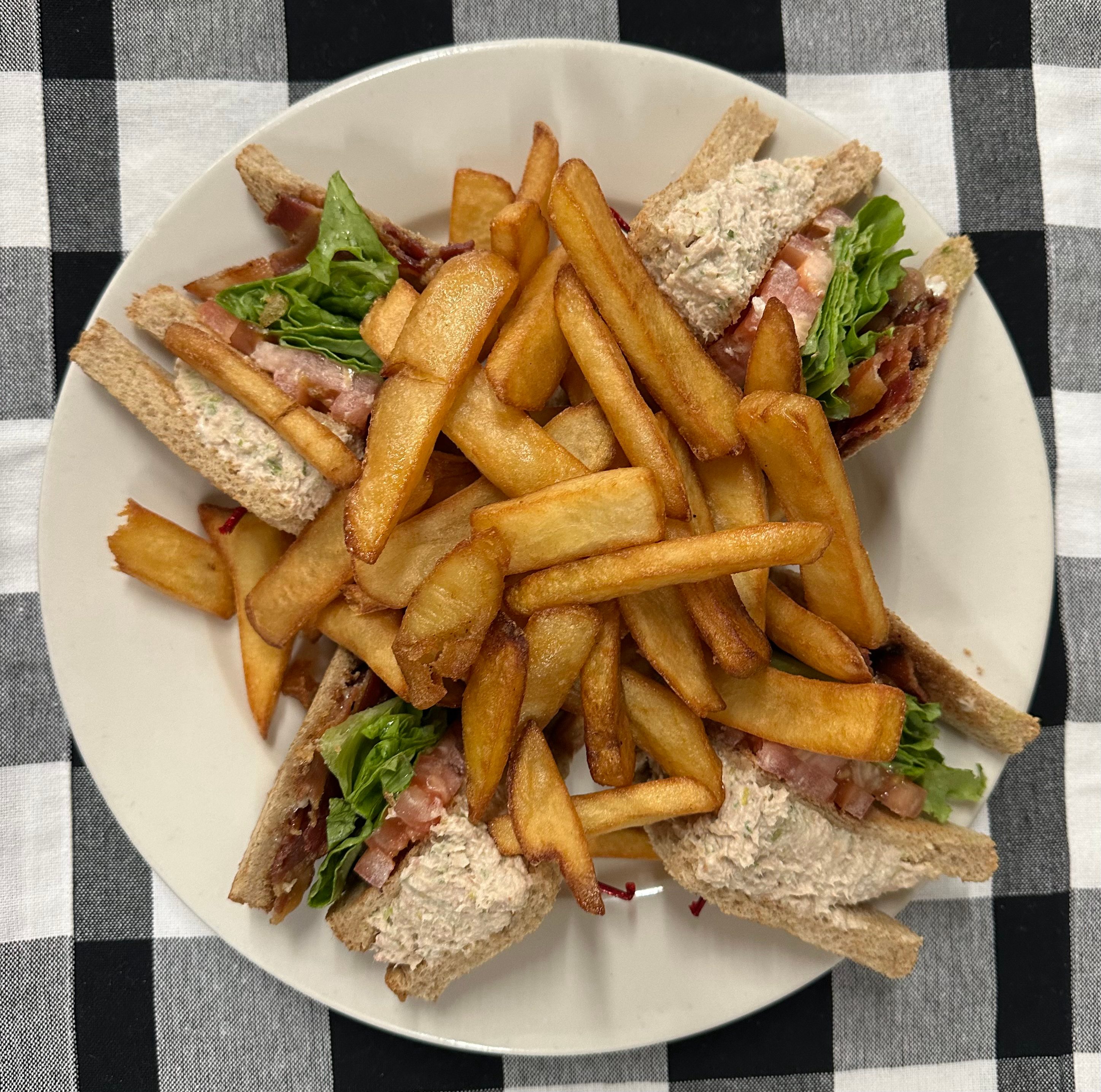 Tuna Salad Triple Decker.