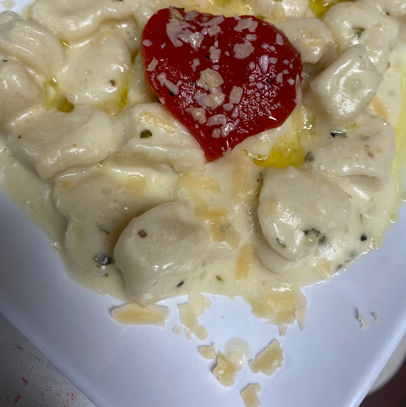 Homemade Gnocchi Bleu.