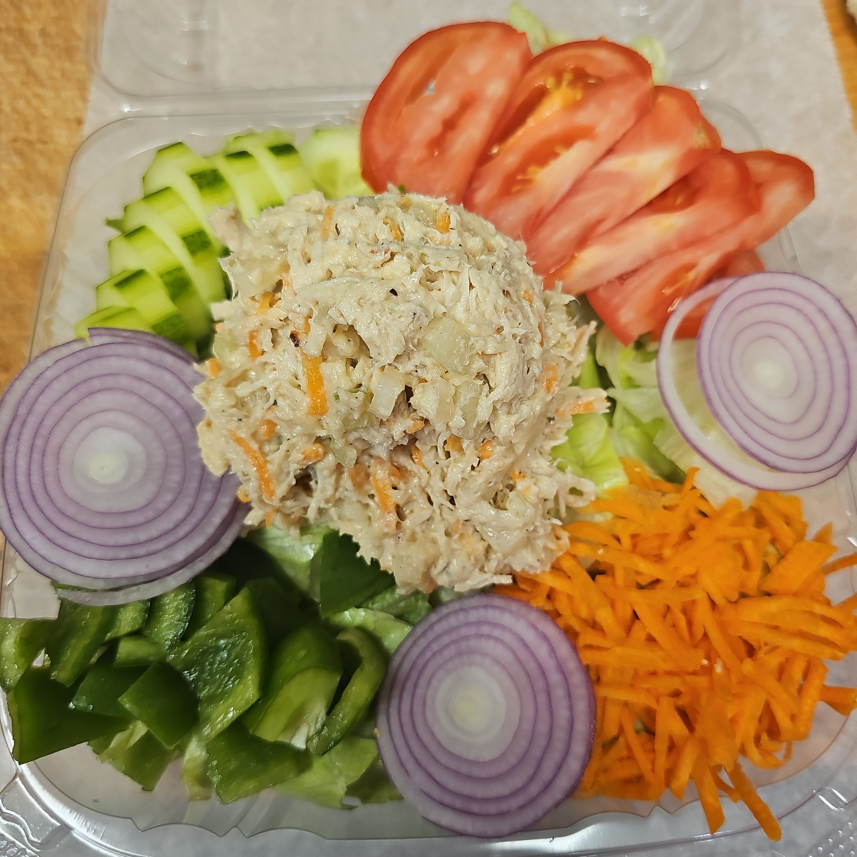 Salad W/ FF Chicken Salad.