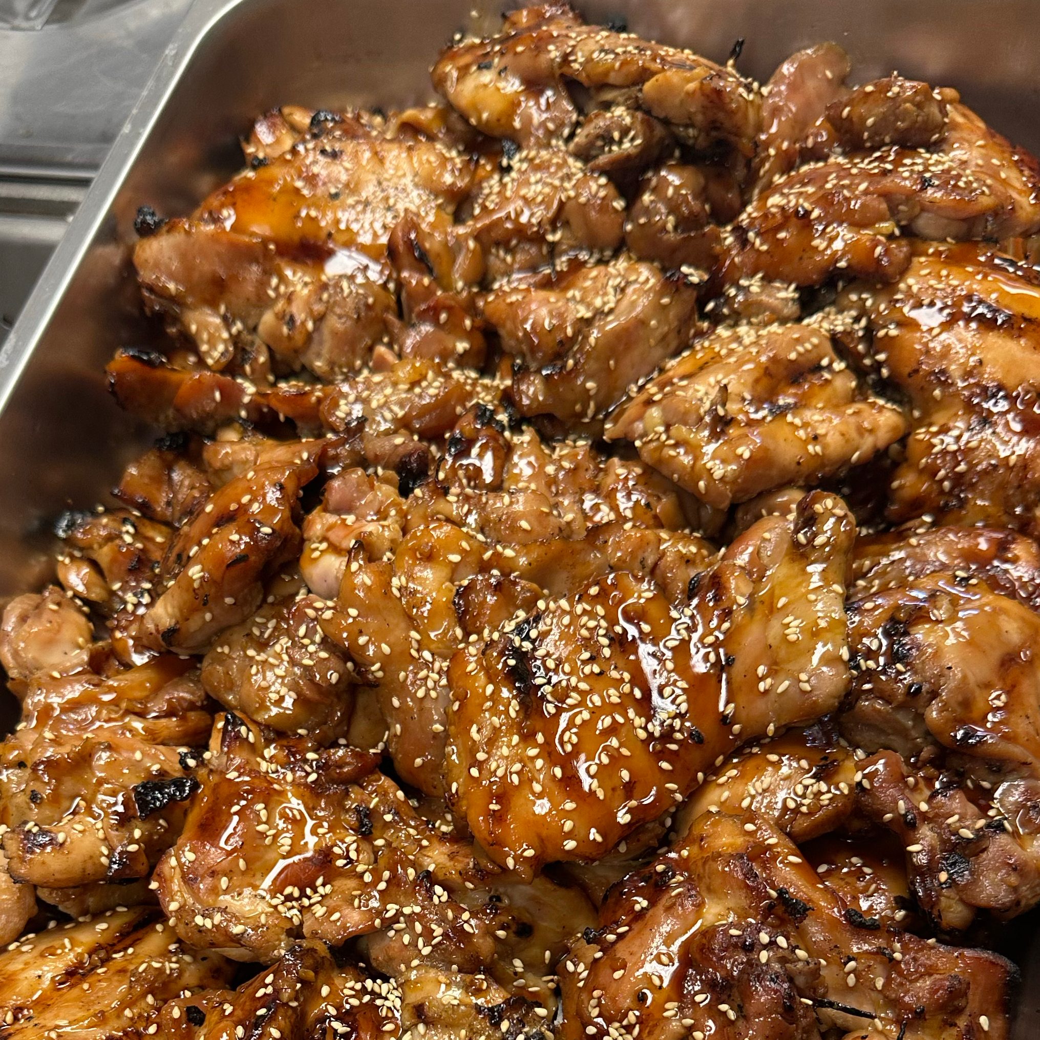Teriyaki Chicken 1/2 Pan.