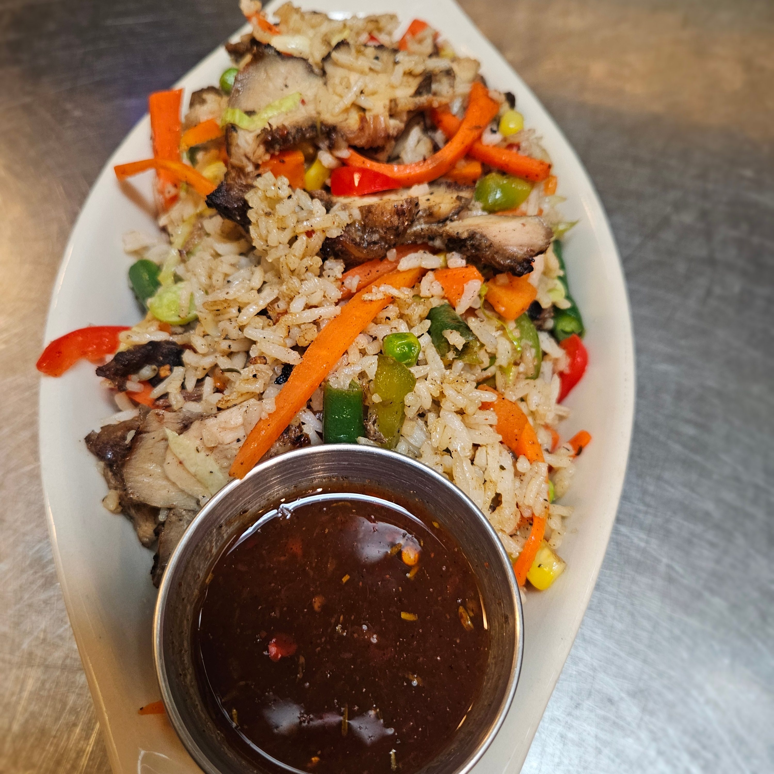 Jerk Chicken Fried Rice.