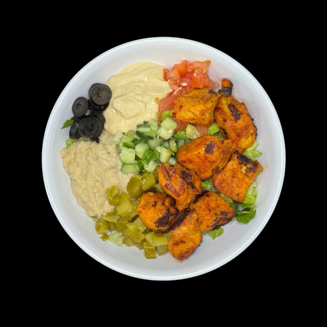 Shish Tawook (Grilled Chicken) Bowl.