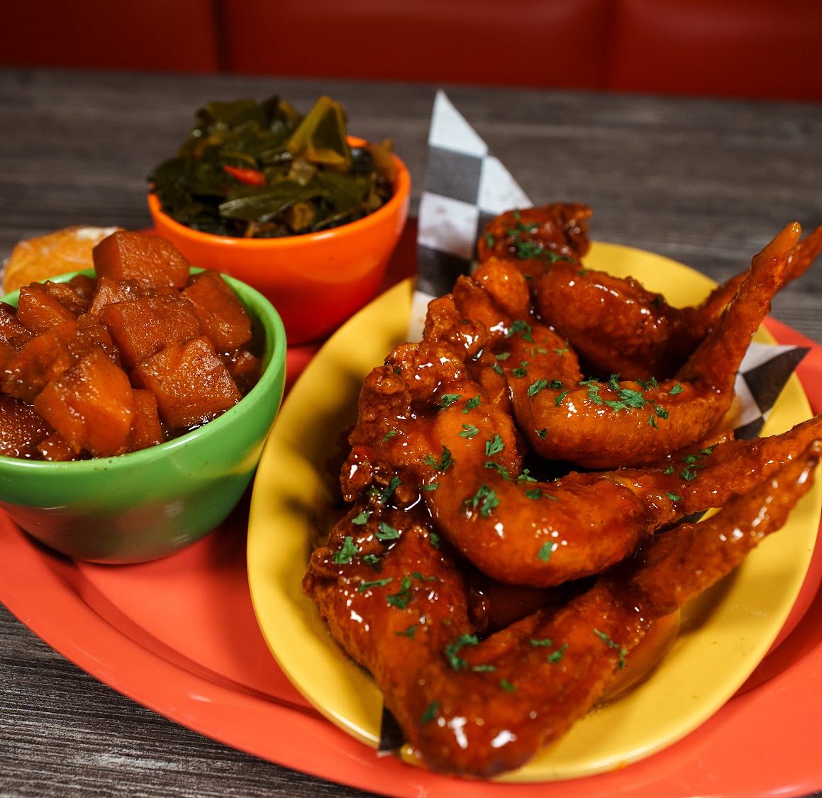 Fried Honey Hot Chicken Wings.