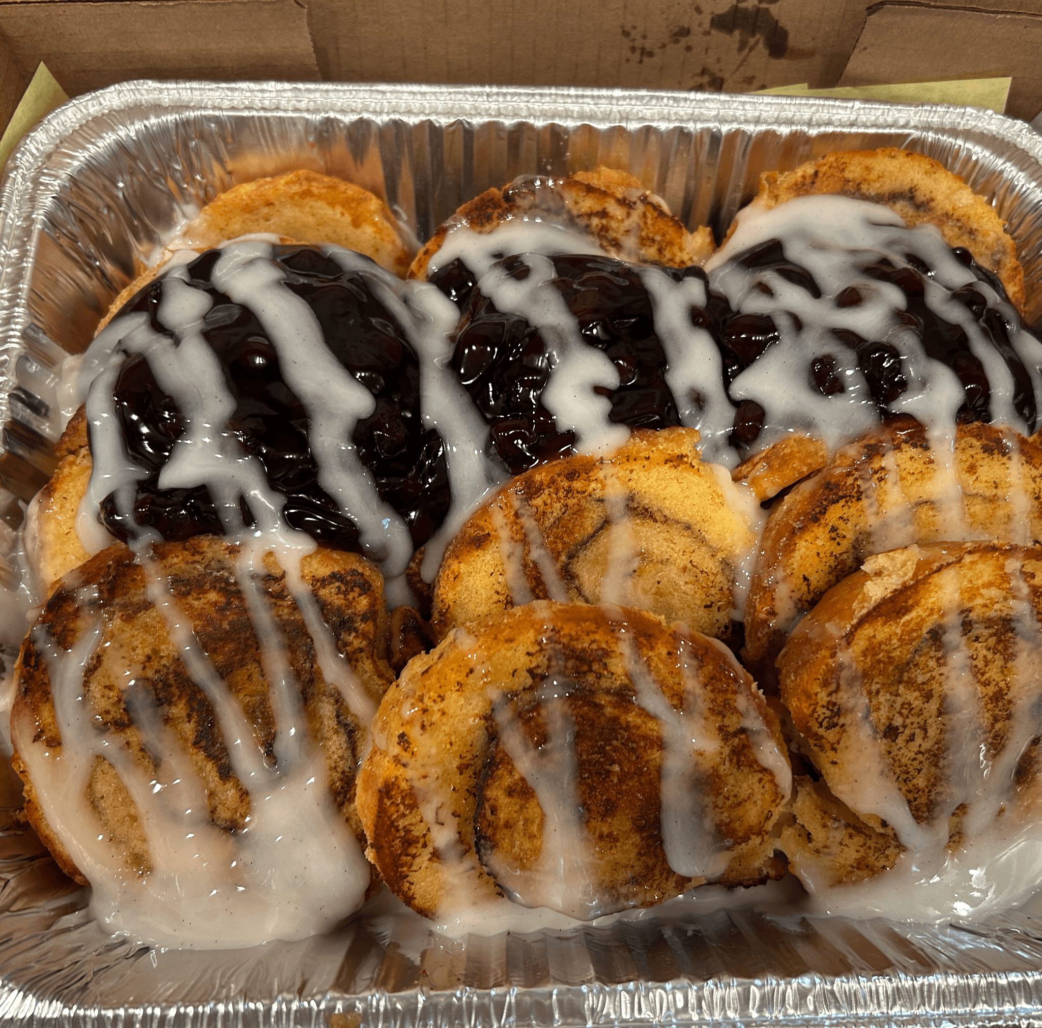 Cinnamon swirl toast pan.