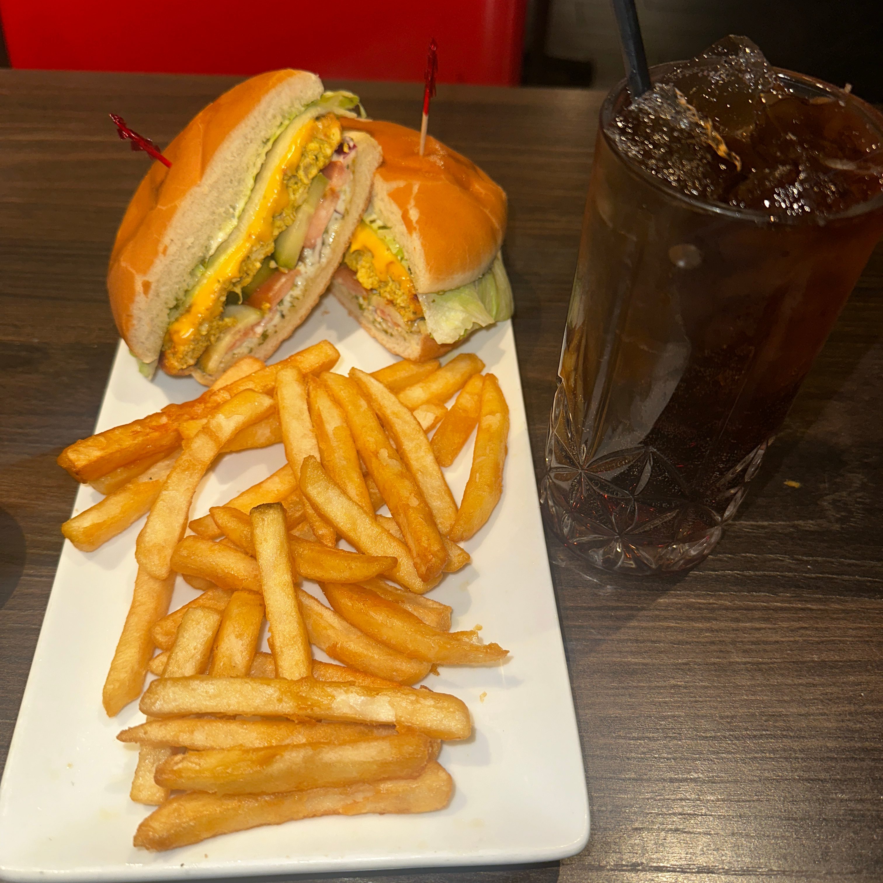 Combo Burger + Fries + Soda.