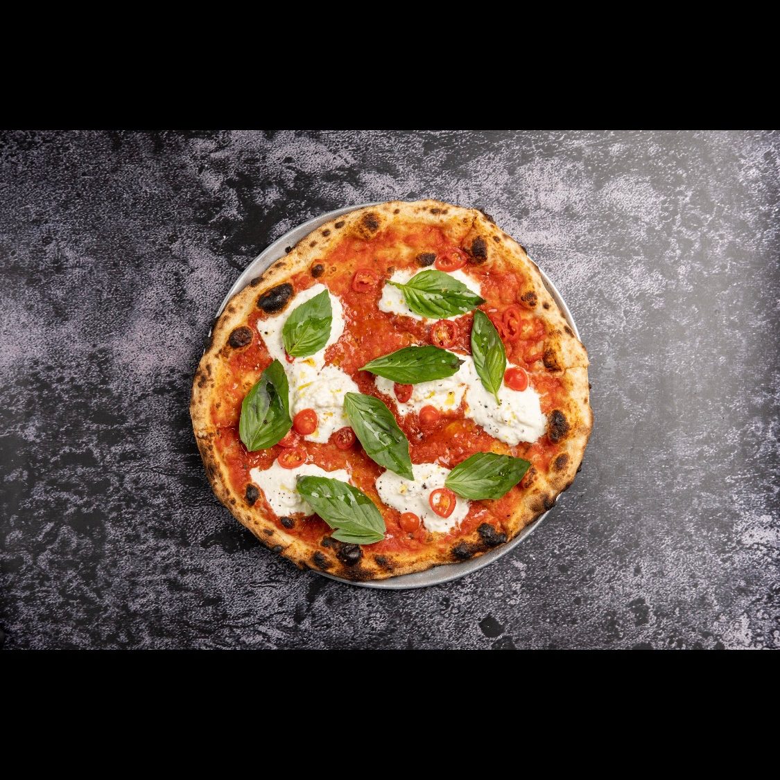 Burrata Pizza.