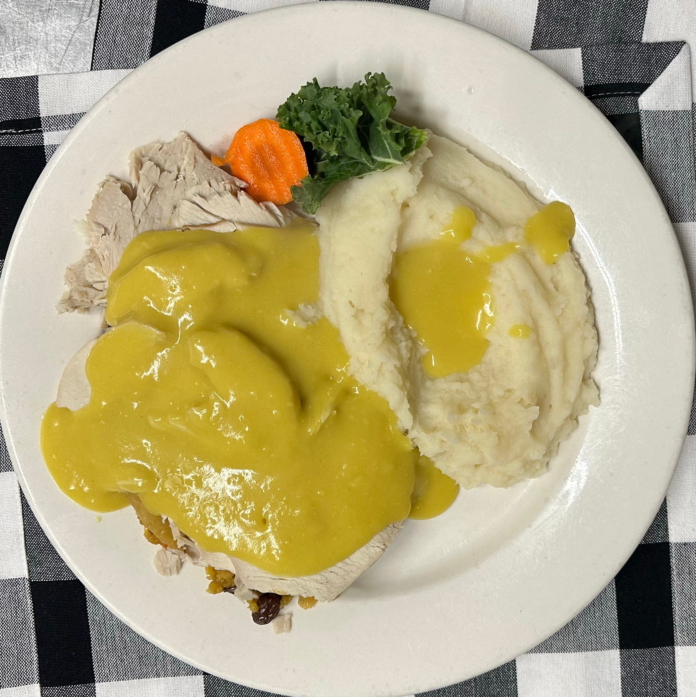 Roast Turkey Dinner.