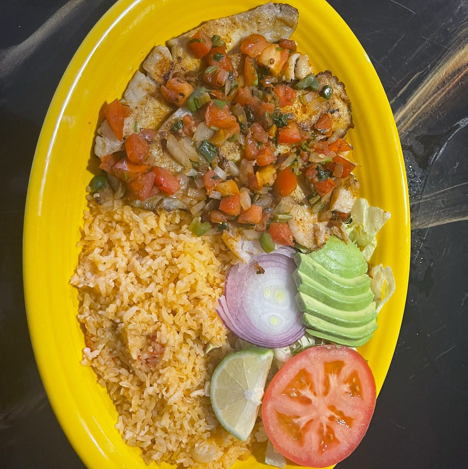 Fillet a la Mexicana.