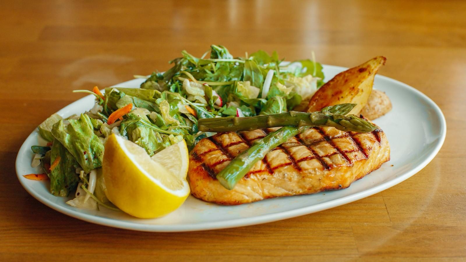 Grilled Salmon.