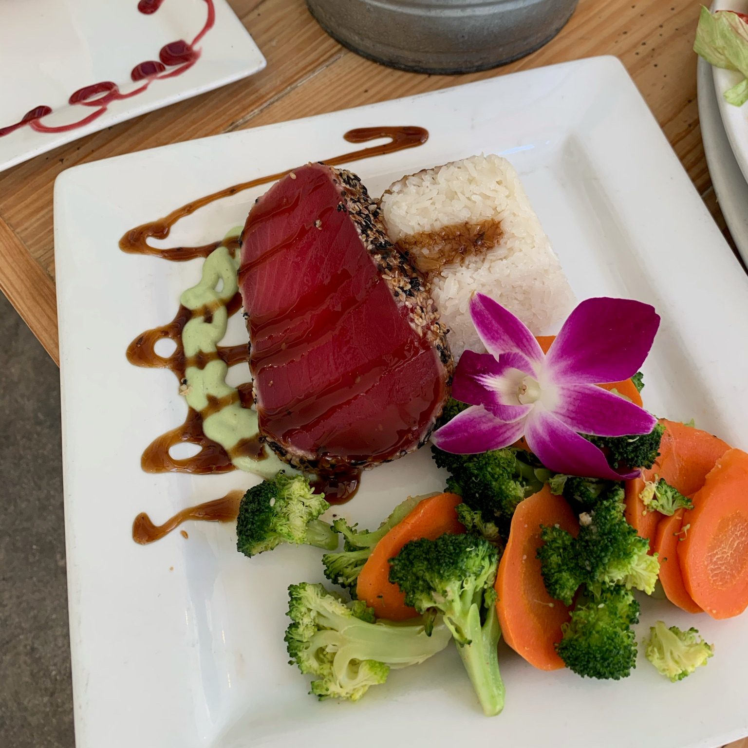 Sesame Seared Tuna Steak.
