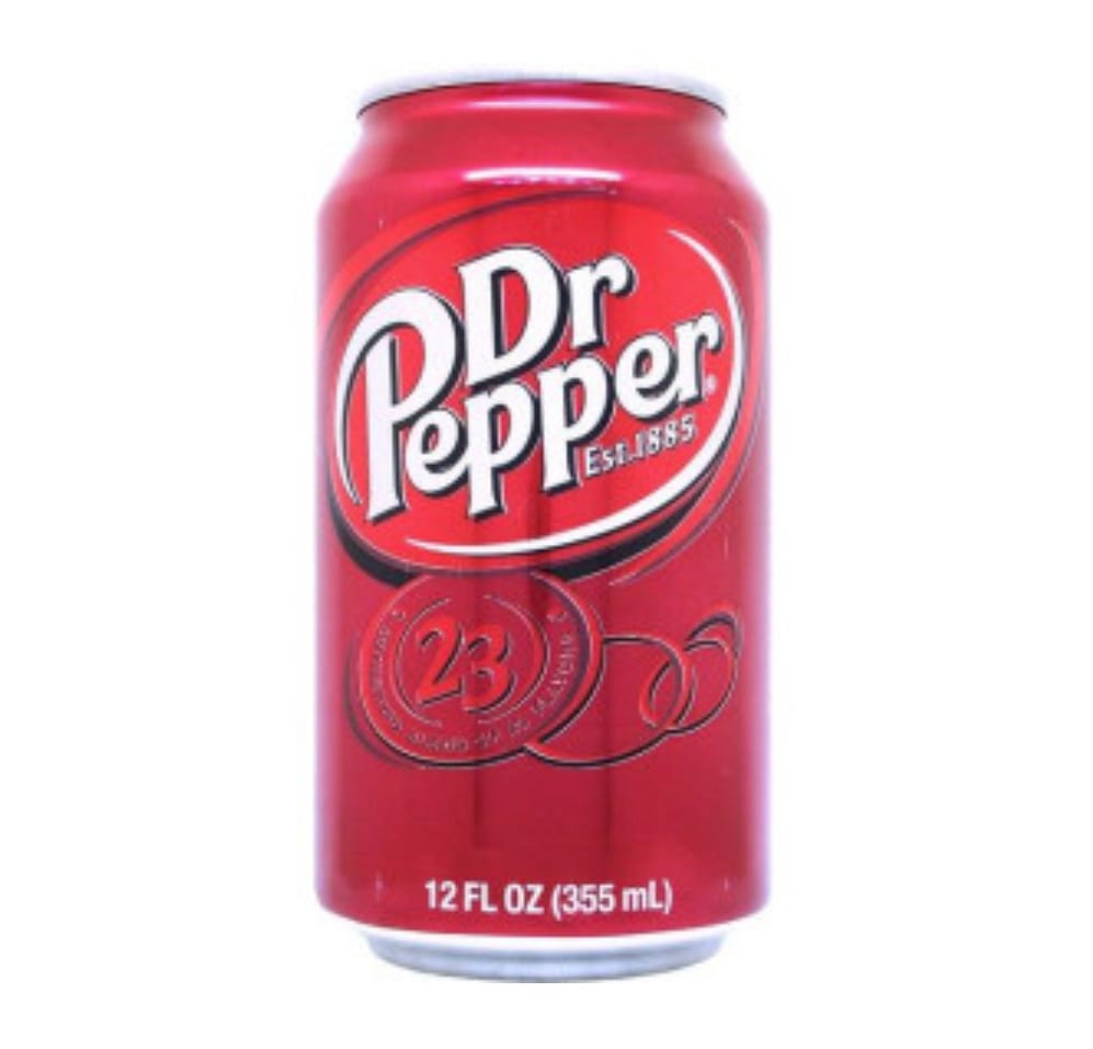 Canned soda.