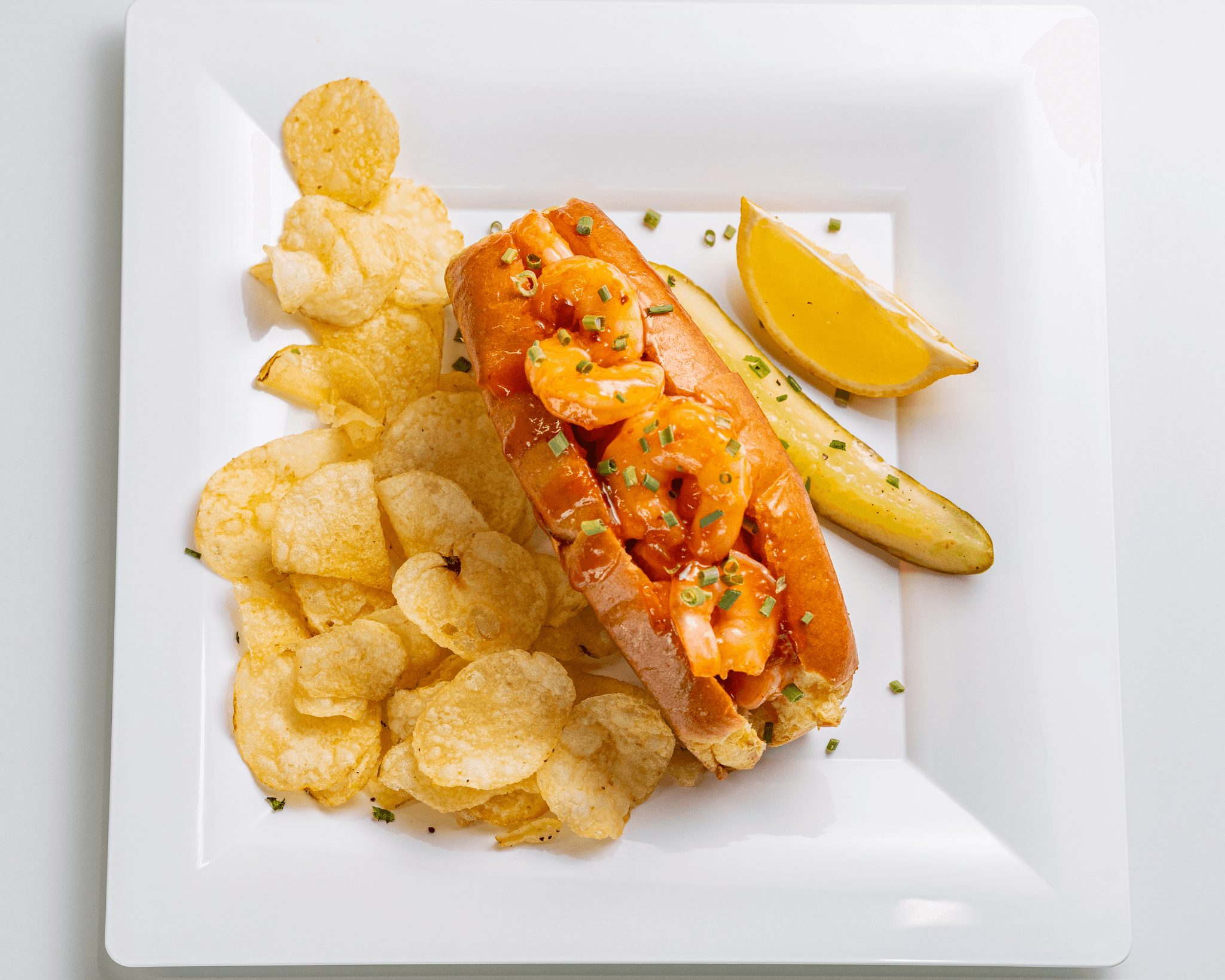 Buffalo Spice Shrimp Roll Combo.