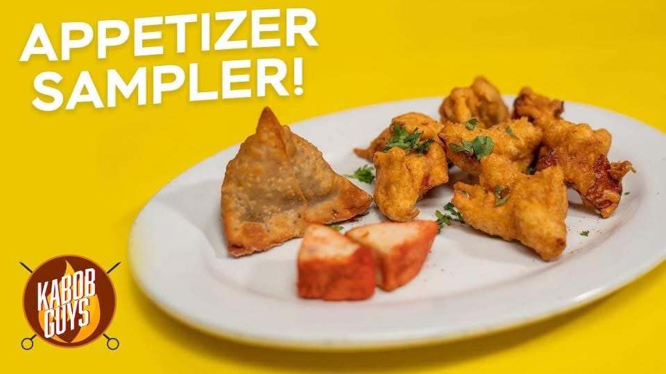 Kabob Guys Apperizer Sampler.