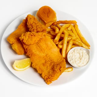 10 Pcs Boneless fried fillet fish flounder