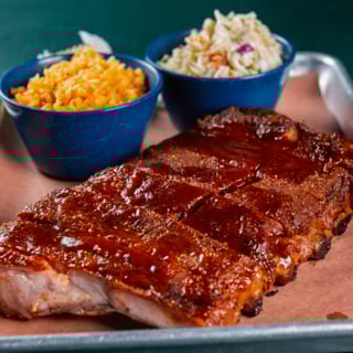 BBQ Ribs (6) with 2 Sides