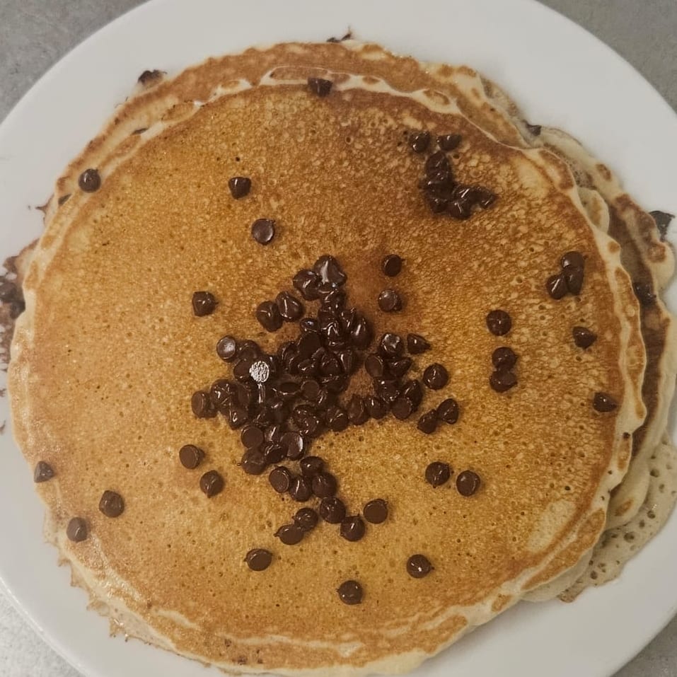 3 Chocolate Chip Pancake.