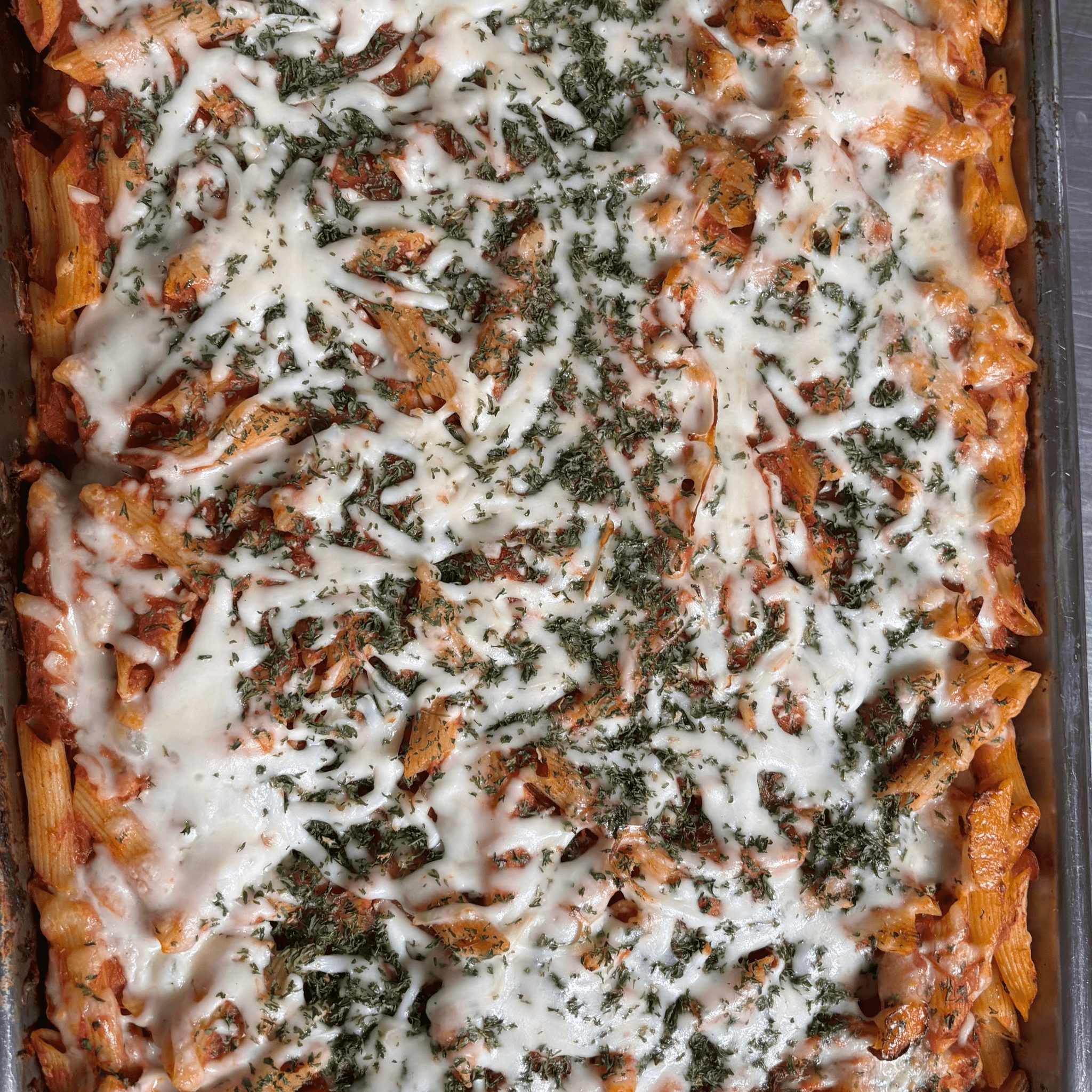 Penne with Red Sauce & Cheese.