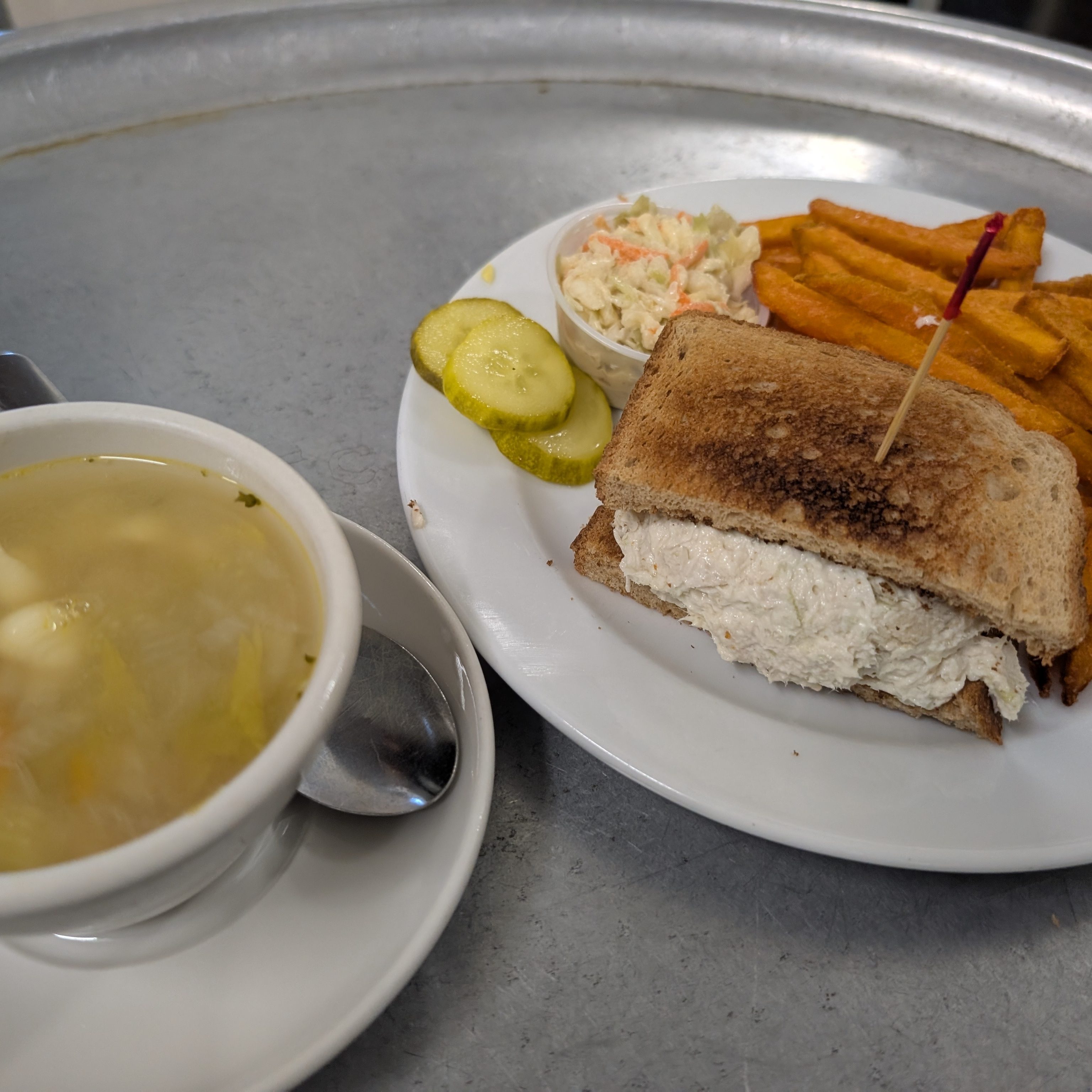 ½ Sandwich & Cup of Soup.