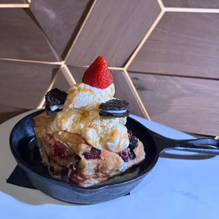 Oreo Cranberry Bread Pudding