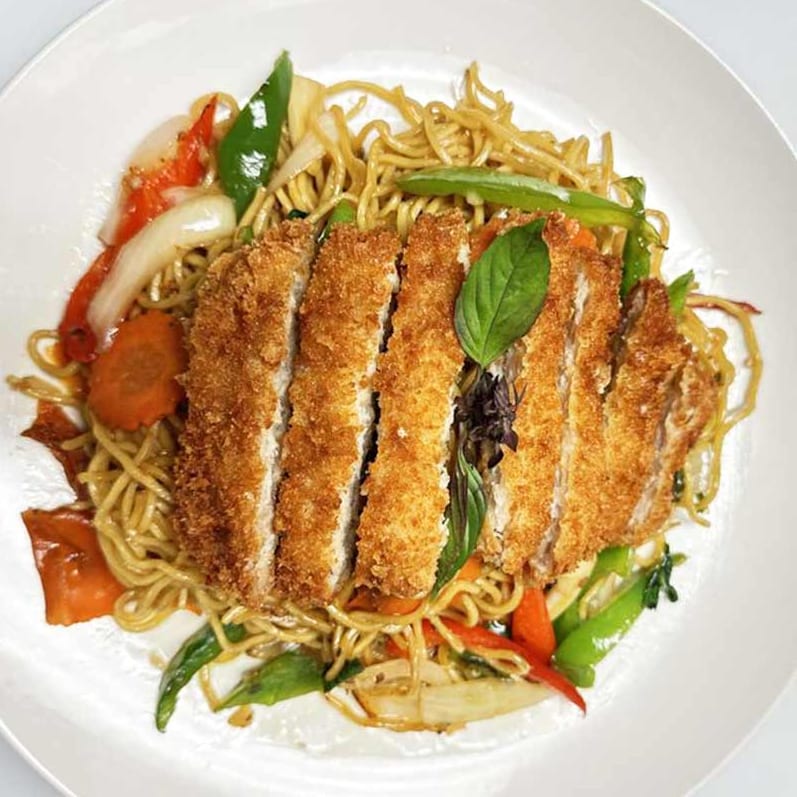 Lomein Chicken Cutlet.